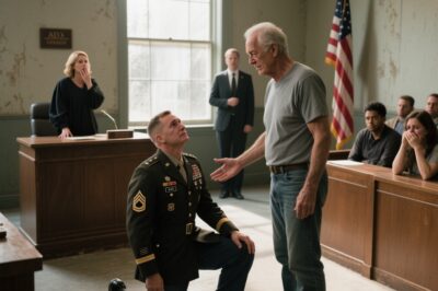They Laughed When Cops Handcuffed the ‘Crazy’ Old Grandpa. They Weren’t Laughing When a Four-Star General Stormed the Courtroom, Dropped to One Knee, and Exposed the Secret That Shamed an Entire Town. This Isn’t Just a Story. It’s a Reckoning for Every Forgotten Hero We’ve Judged Too Quickly.