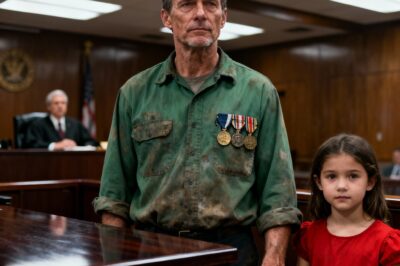 The courtroom laughed at the janitor and his fake medals, shaming him in front of his little girl. They had no idea a forgotten file, buried for twelve years, was about to prove them all dangerously wrong.