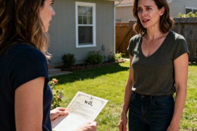 The Will, the Lie, and the Undeniable Truth: How I Stopped My Sister’s $400,000 Inheritance Scam With Three Words and a Medical Record My Dead Husband Knew She’d Force Me to Use—You Won’t Believe the Secret He Kept for Two Years to Protect Me from Her Ultimate Betrayal on His Funeral Day.