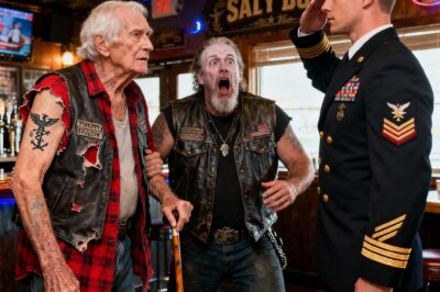 They Called Me ‘Fossil.’ They Laughed at My Cane. They Ripped My Shirt to Mock My Faded Tattoo… Then I Heard the Commander’s Voice and Knew the ‘Most Dangerous Men on Earth’ Had Just Woken Up – The Bar Fell Silent and the Price of My Service Was Paid in Terrifying Respect.