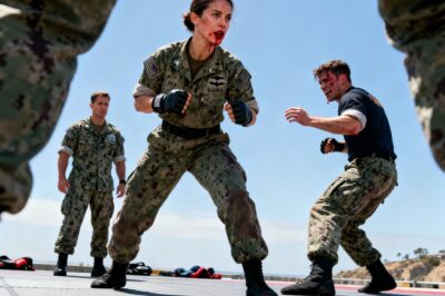 He called her a ‘diversity hire’ and ordered eight of his men to break her on the training mat. But when the brutal drill finally tore her uniform, they saw the one symbol he should have feared most.