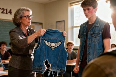 They tore the patch from a boy’s vest in a classroom to teach him about respect, never dreaming that the quiet thunder rolling into town the next morning would teach them all what honor truly means.