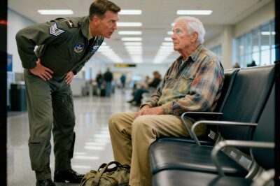 A powerful Colonel publicly humiliated a quiet old man in a busy terminal, demanding to know what he ever did to deserve respect. The two words he spoke in return would make a four-star General weep.