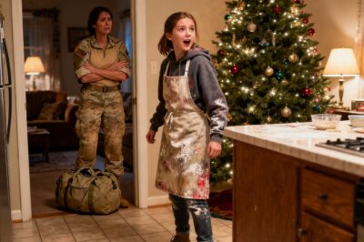 I survived nine months in a warzone, my daughter’s face my only anchor. I sent every dollar home to keep her safe. When I walked through the door for a surprise Christmas reunion, I discovered a heartbreaking betrayal hidden behind the holiday smiles.