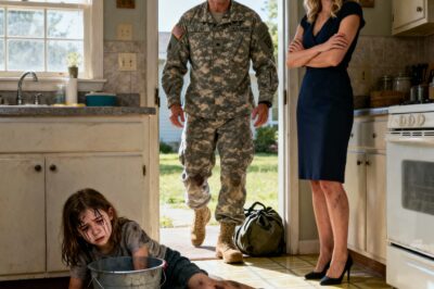 I Was 7. My Stepmother Broke My Dead Mom’s Music Box and Blamed Me. The “Punishment” Was Cleaning Our Entire House Until My Hands Bled. I Collapsed. She Laughed. Then, the Door Flew Open. My Father, a Soldier Home Early From Deployment, Saw Me on the Floor. But What She Did Next, the Vicious Lie She Told the Police, Was the Real Act of War. This Is How I Survived the Monster My Father Married.