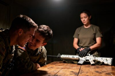 In the frozen hell of the Aleutian Islands, they called her the ‘mascot’—a quiet sniper sent to babysit an elite SEAL team. But when the ambush exploded, they discovered the ghost on the ridge wasn’t watching them—she was the storm.