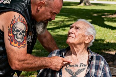When a gang of bikers surrounded the 92-year-old man, they mocked the faded ink on his chest. Little did they know, that single tattoo was a sacred symbol, and they had just summoned an army.