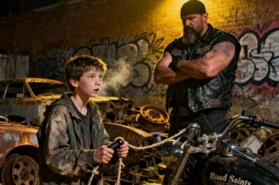 He was just a boy, cornered in the dark by a biker gang, his hands full of their scrap metal. They asked him one question. His answer wasn’t a confession; it was a spark that would ignite a nationwide miracle.