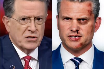 COLBERT’S Roars ‘FIVE-STAR DOUCHE’ at Pete Hegseth Live On-Air—The Attack That Sent the Crowd into Chaos