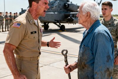 My Boss Threatened to Arrest the Old Man The Colonel Called for Help. He Said He Was ‘Interfering’ With Our $38M Apache. Then a 4-Star General Arrived, Saluted the Old Man, and Told Us Who He Really Was.