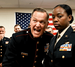 The Colonel circled me like a shark, his voice dripping with mockery. “Captain of what? The Desk Officer Division?” The room erupted in laughter. He was a peacock, all polished metal and arrogance. What he didn’t know was that this “Captain” was there to judge him. And the stars on my real collar, hidden under layers of classification, were about to end his career.