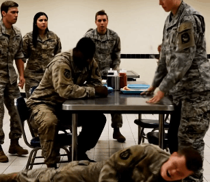 They Thought She Was Just a Middle-Aged Woman Eating Alone. They Didn’t Know Her Real Job Title. 45 Seconds Later, Four Cocky Recruits Were on the Floor, and the Entire Mess Hall Knew the Truth. This Isn’t a Movie. This is What Happens When You Pick the Wrong Target at Fort Bragg.