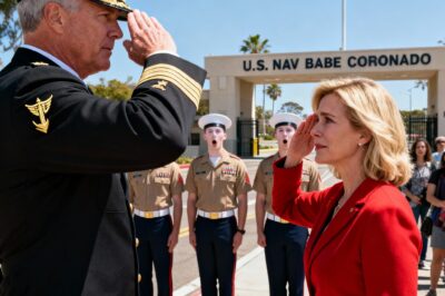 They Didn’t Just Laugh at My Tattoo—They Called Me a Federal Criminal, a “Book Club” Drop-out, and a Stolen Valor Imposter Right to My Face at the Gate of the Naval Special Warfare Command. The Trident on My Arm is My Husband’s Legacy, A Mark of Blood and Dust, Earned 10 Feet From Where He Fell. When the Fleet Commander and His Entire Command Team Showed Up, Snapping a Salute in the Middle of the Street, the Two Young Guards Turned White as Ghosts. This is the Story of What True Valor Looks Like, and the Unacceptable Price of Judging a Book by Its Cover.