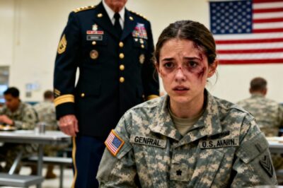 I thought I could hide the bruises. I just needed oatmeal. But when I walked into the mess hall, the talking stopped. 100 soldiers stared. My captain—the man who did this—just smirked into his coffee. Then General Roth stood up. The two-star general. He didn’t shout. He just asked me one question, and when my captain tried to lie, the General’s reply made the whole room stop breathing.