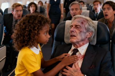 A poor 12-year-old Black girl saved a millionaire on a plane after he had a stroke — but what he whispered to her next made her break down in tears…