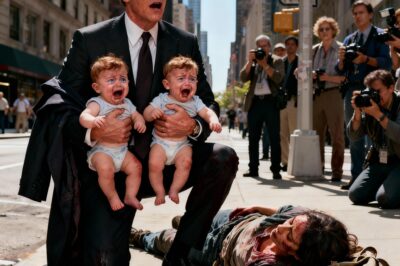 A homeless woman collapsed by the roadside, her 2-year-old twin children crying in despair — and when a billionaire passed by, he was stunned to see that the two children looked exactly like….