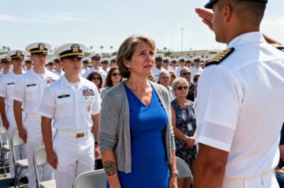 I Went to My Son’s Navy SEAL Graduation Just to Be a Proud Mom. I Wore a Cardigan to Hide My Past. But When My Sleeve Slipped, the Commanding Officer Froze, Halted the Ceremony, and Uncovered the 18-Year-Old Secret I’d Prayed My Son Would Never Know.