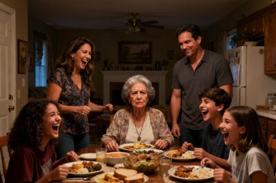“My mom smells like urine!” my daughter screamed at the family dinner table. For 67 years, I was the invisible woman who built their life. For 40 years, I worked three jobs to pay for rent, food, and private college. They called me “Grandma,” but treated me like the lowest servant. They always thought I was just a “ghost” in the corner. They didn’t even know what I really owned…