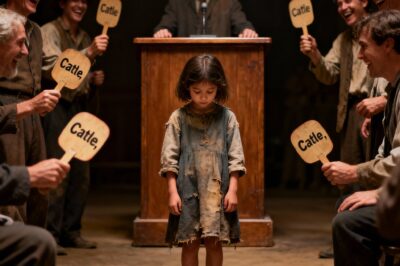 They laughed as they bid for the eight-year-old orphan. They called her “Cattle.” Then I heard her whisper my name, and the man I’d buried for five years woke up. I was just a ghost haunted by my dead family, coming to town to buy salt and bullets. I ended up locked in a warehouse, watching monsters bid for a child. I bought her to save her. I never thought I was saving myself