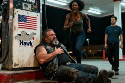 My Last $8: I Was a Broke, Desperate Single Mom Who Stopped to Help a Dying Hells Angel as He Collapsed at a Gas Station. The Attendant Shouted at Me to Walk Away. The Next Morning, 100 Bikers Showed Up on My Block, and What They Did Next Started a War… of Kindness.