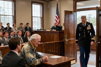 They Handcuffed the Old Marine and Laughed. They Put Him on Trial. Then, the Courtroom Doors Opened, and a Four-Star General Walked In, Dropped to One Knee, and Exposed a Secret That Made an Entire Town Freeze in Shame. This Isn’t a Movie. This Is What They Did to a Man Who Ended a War With One Shot.