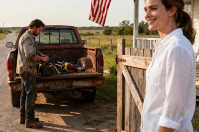 She was an outsider, a city woman who moved to our quiet hollow, hiding secrets I didn’t understand. She asked me to fix her gate, then she looked me in the eye and said, “You deserve a little extra reward.”