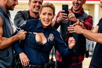 She Was an Off-Duty Cop, Alone at a Gas Station. Three Thugs Cornered Her, Laughing. “No One’s Watching,” They Said. Then the Ground Shook, the Air Split Apart, and the Hells Angels Pulled In. The Leader Looked at Her, Then at the Thugs “You Know the Rules, not?”