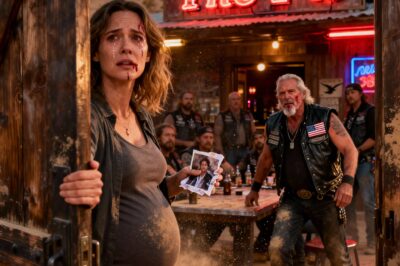 PREGNANT. BRUISED. ABANDONED BY THE LAW. I Walked Into a Desert Biker Bar and Begged the Most Feared Men in America to Save My Unborn Child from the Untouchable Millionaire Who Controlled My Life. What the ‘Hells Vultures’ Did Next Shook the Entire City of Las Vegas and Proved That Family Isn’t Always Blood—It’s Iron and Loyalty.