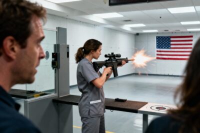 He scoffed, ‘Only alpha males shoot that clean.’ He was the head instructor, a god in his own little kingdom. I was just the janitor, the woman everyone ignored, the ghost mopping up their brass. Then I fired a shot that shattered his record. The room fell silent. The men stared, but they weren’t just looking at a janitor anymore. They were looking at a ghost. What they didn’t know was that my shot just triggered a high-priority alert, notifying the same high-level traitors who murdered my entire team… and now they knew I was alive.