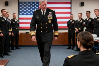 He Was a SEAL Admiral, a God in Uniform. He Asked a Quiet Commander for Her Rank as a Joke. When She Answered, the Entire Room Froze, and His Career Flashed Before His Eyes.